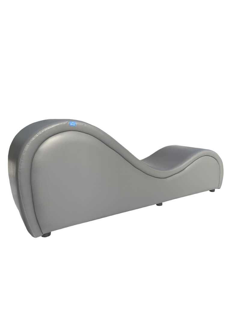 HORSE MATTRESS Leather Chaise Longue Very Comfortable 1-Seater Sofa With Modern Design For Living Room And Bedroom 70x180x50 cm- Grey - Image 5